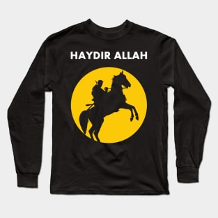 Haydir Allah Ertugrul Bey Kurulus Osman Kayi Flag Drillis Ottoman Empire Turkey Istanbul Gift Long Sleeve T-Shirt